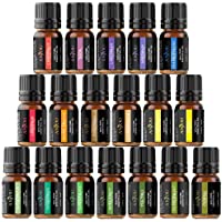 Los mejores  - Anjou - Set de regalo de aceites esenciales de 18 x 5 ml (lavanda- naranja- menta- árbol del té- eucalipto y más) para…